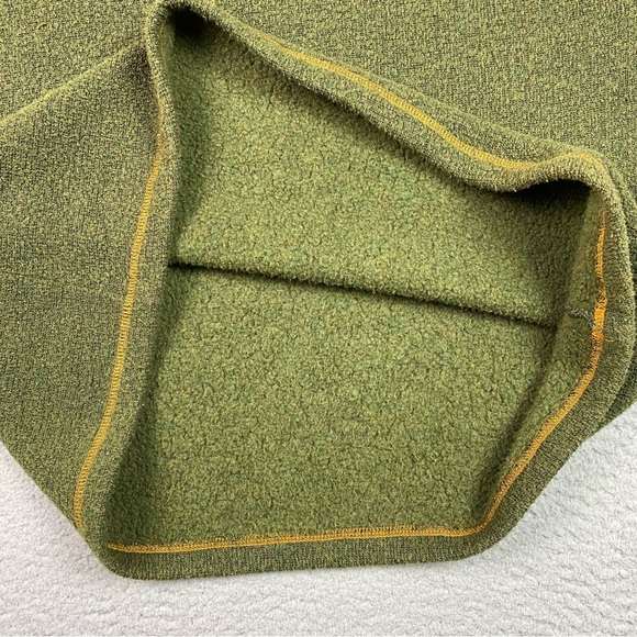 VTG Alf Kuhl Sweater Men's Size L Green Alfpaca Fleece Sweater Crewneck Pullover - Picture 7 of 10